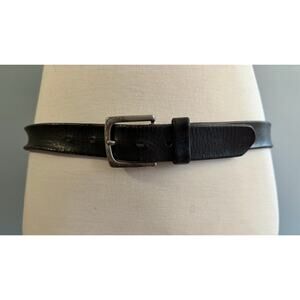 GAP 1969 Distressed Black Leather Belt Mens sz XL